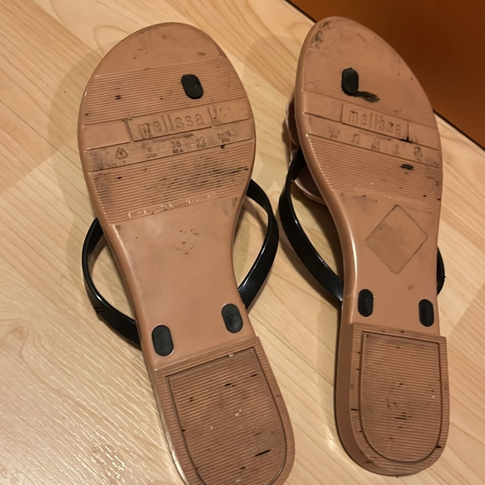 Melissa floral jelly flip flops women’s 9 - Picture 10 of 12